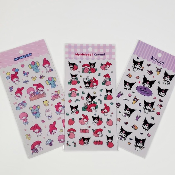 ⭐️ Free in Bundle - Lot Large Set Stickers Kuromi Melody Pompompurin Cinnamoroll - Picture 6 of 6